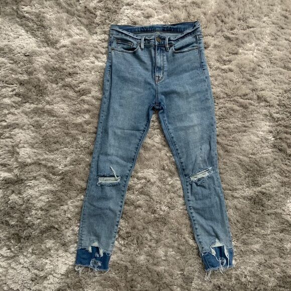 🏷️ 5 for $25 - BDG Twig Crop High Rise Skinny Jean Double Vision - Picture 3 of 6